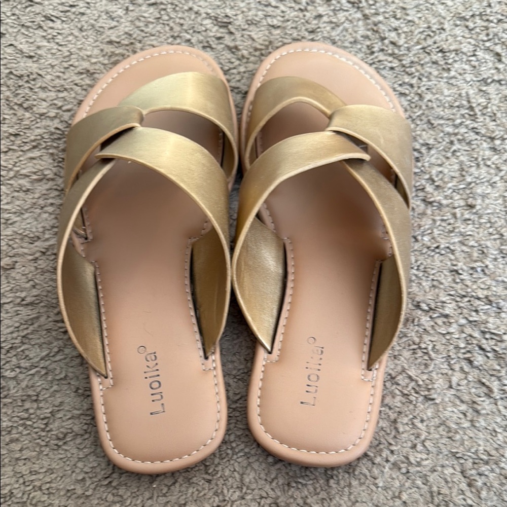 Gold Women's Sandals